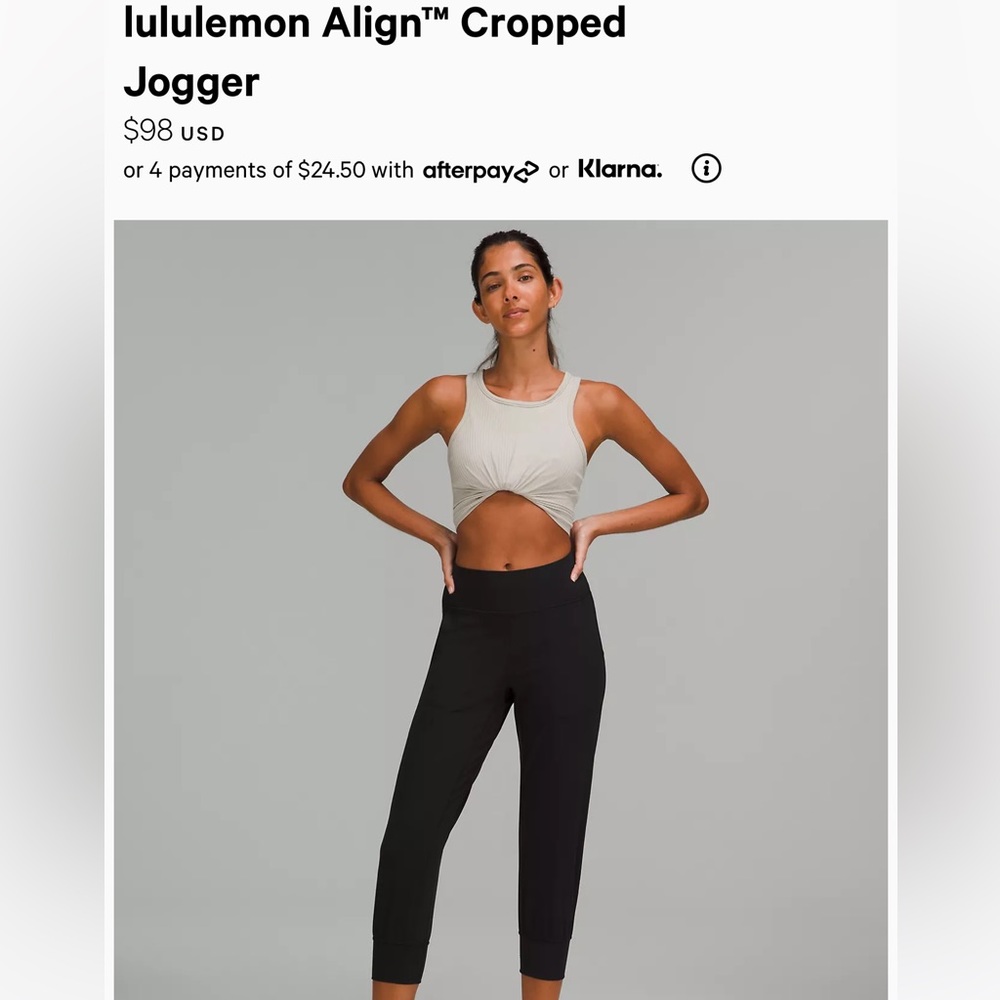 Lululemon align cropped jogger